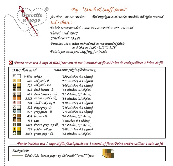 Pip - Easter Cross Stitch Pattern