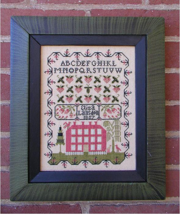 Strawberry Fields - Cross Stitch Pattern, zoomed in. Select this picture to zoom back out.