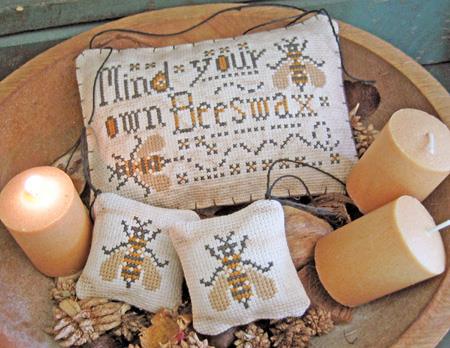 Mind Your Own Beeswax - Cross Stitch Pattern