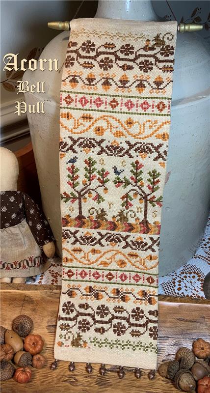 Acorn Bell Pull - Cross Stitch Pattern 