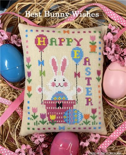 Best Bunny Wishes - Easter Cross Stitch Pattern
