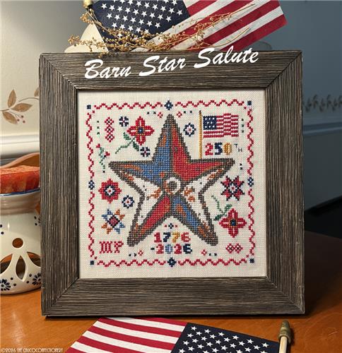 Barn Star Salute - Patriotic Cross Stitch Pattern