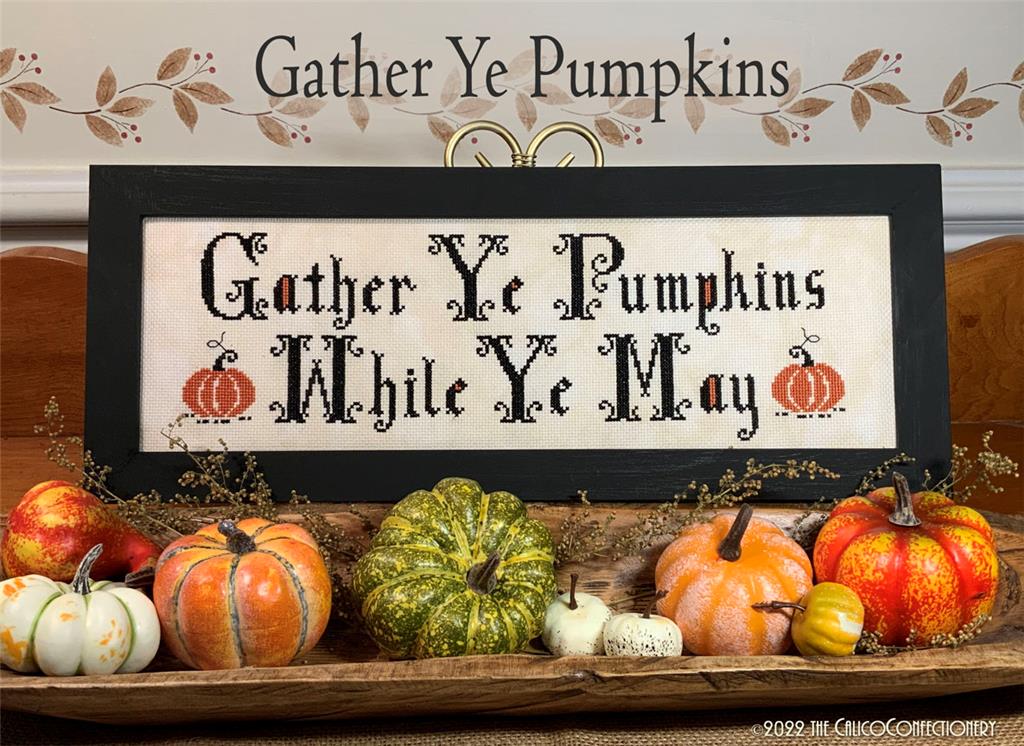 Gather Ye Pumpkins - Cross Stitch Pattern