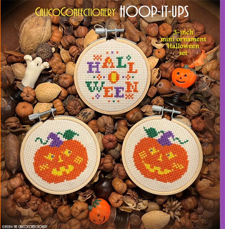 Halloween Hoop It Ups -  Cross Stitch Pattern 