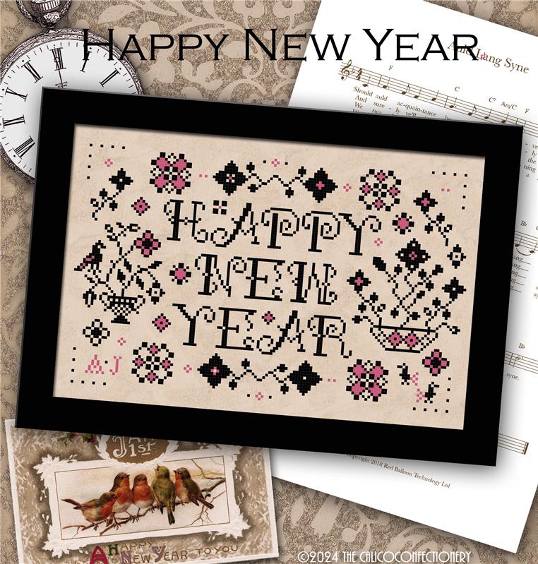 Happy New Year - Cross Stitch Pattern