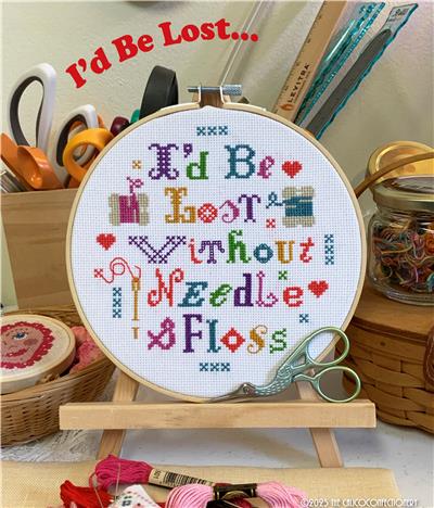 I'd Be Lost - Cross Stitch Pattern