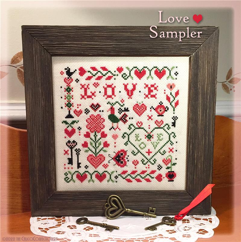 Love Sampler - Cross Stitch Pattern