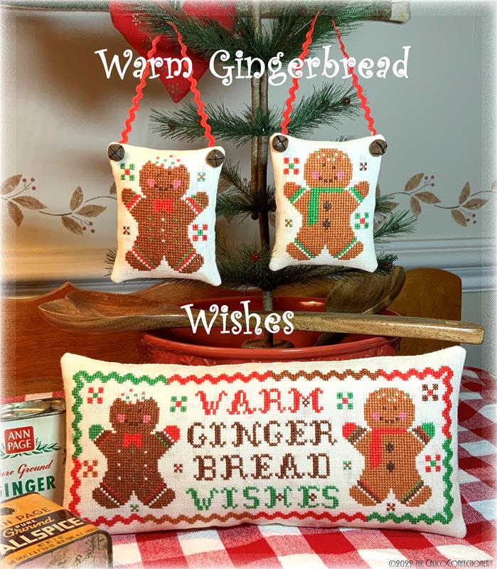 Warm Gingerbread Wishes - Cross Stitch Pattern