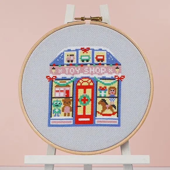 Jingle Bell Toy Shop - Christmas Cross Stitch Kit