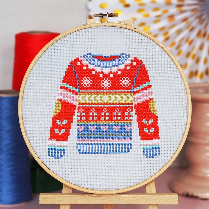 Cosy Christmas Jumper - Cross Stitch Kit