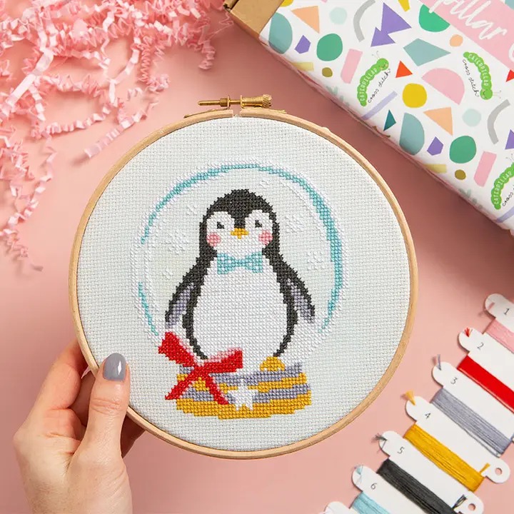 Let It Snow Penguin - Christmas Cross Stitch Kit