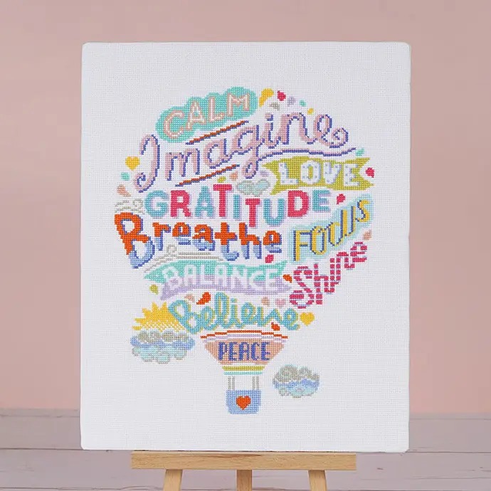 Positivity Lifts - Cross Stitch Kit
