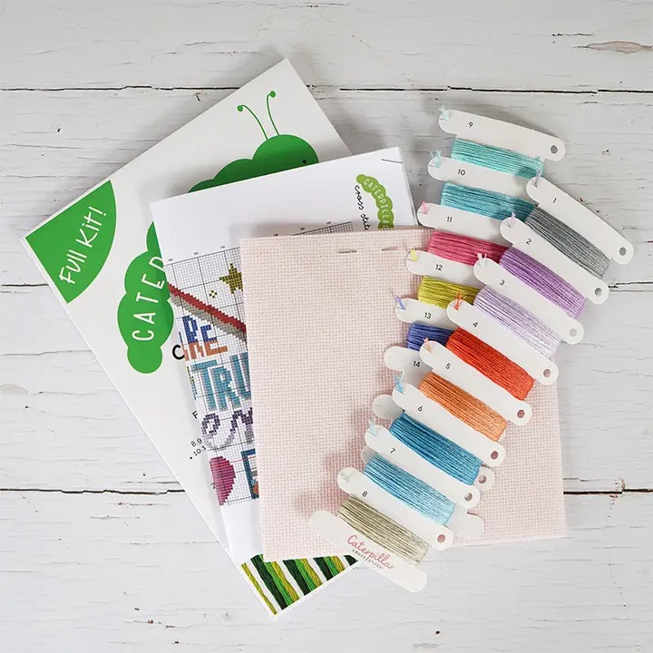 Positivity Rules - Cross Stitch Kit