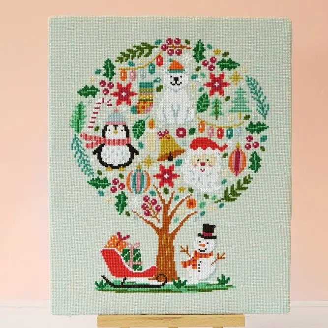 Hello Holly - Christmas Cross Stitch Kit