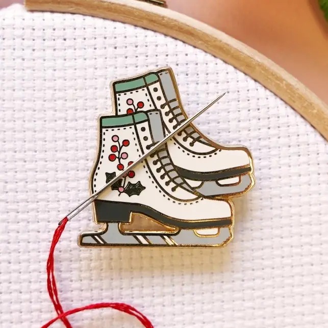 Ice Skates - Magnetic Needle Minder