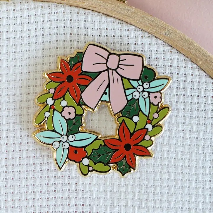 Wreath - Christmas Magnetic Needle Minder