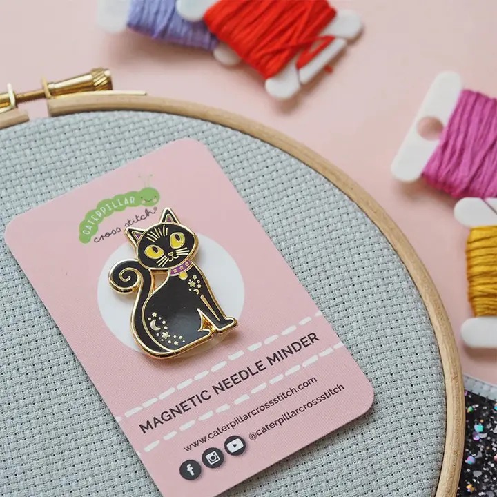 Black Cat - Halloween Magnetic Needle Minder