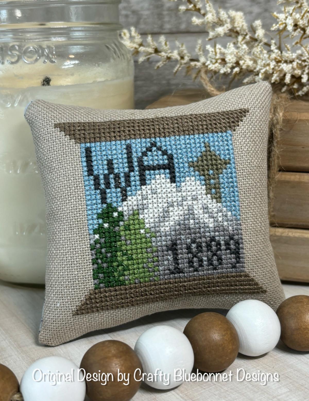 Washington State Spool -  Cross Stitch Pattern