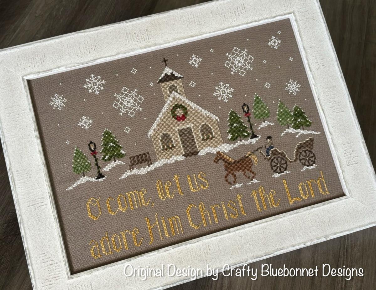 Christmas Village Church - Cross Stitch Pattern