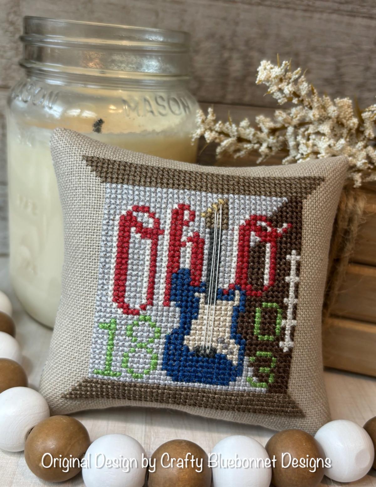 Ohio State Spool - Cross Stitch  Pattern