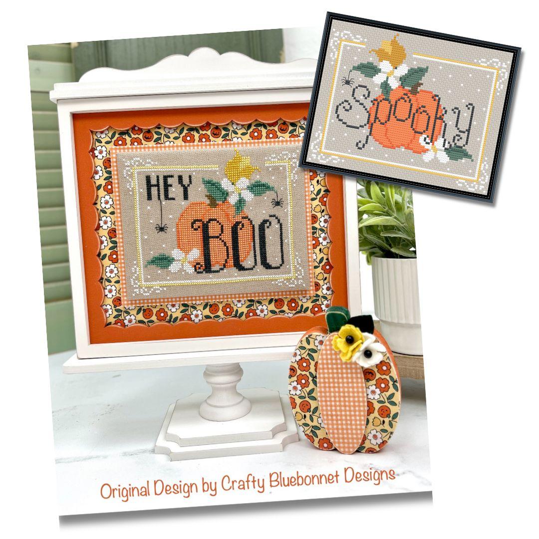 Hey Boo - Halloween Cross Stitch Pattern
