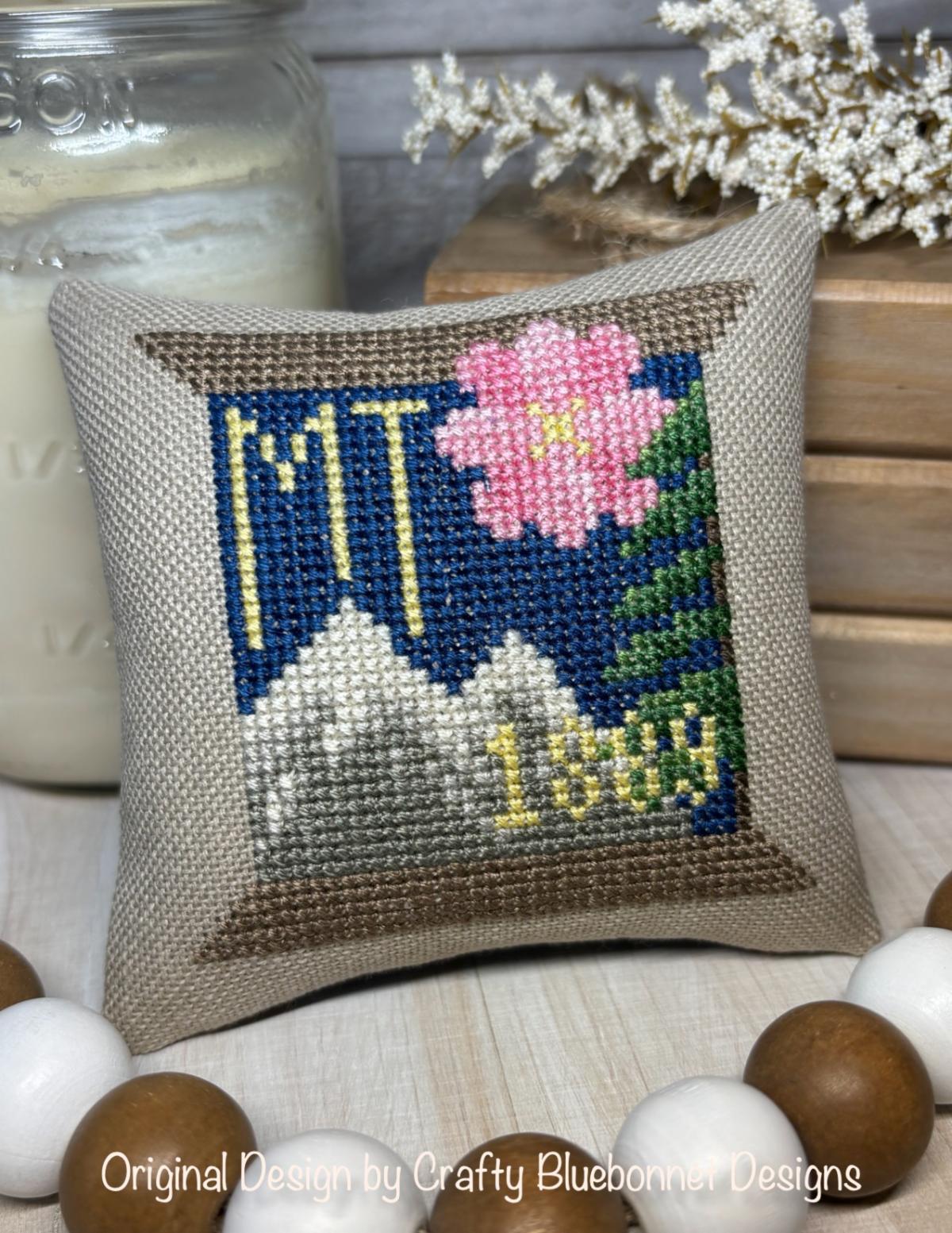 Montana State Spool - Cross Stitch Pattern