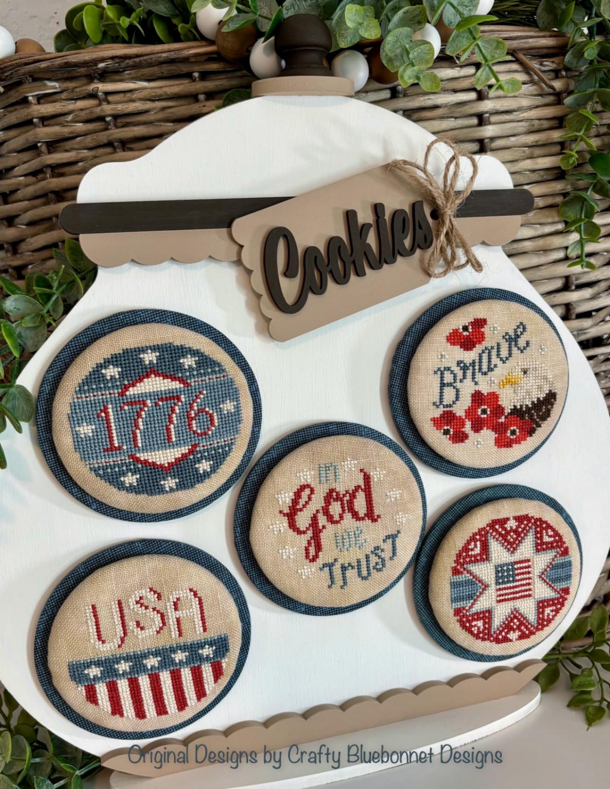 Baked Fresh: Patriotic Cookies - Cross Stitch Pattern