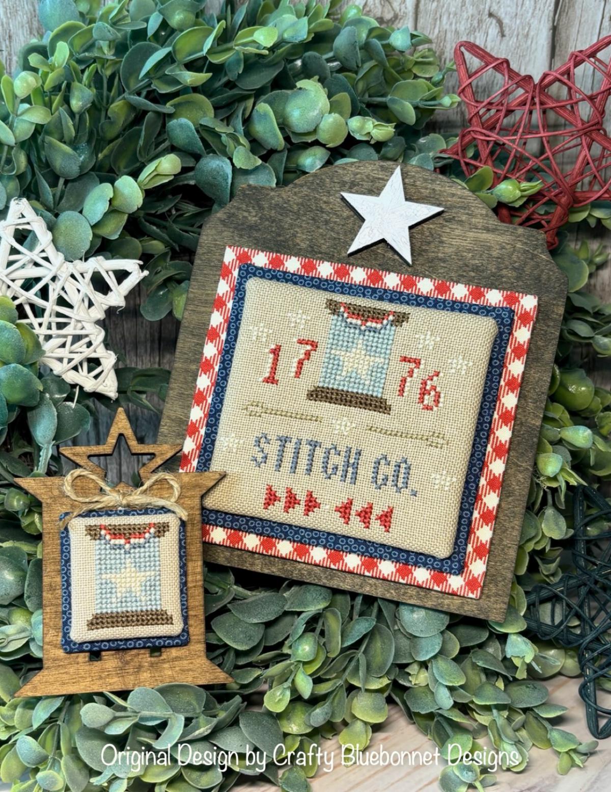Star Stitch Co. - Patriotic Cross Stitch Pattern, zoomed in. Select this picture to zoom back out.