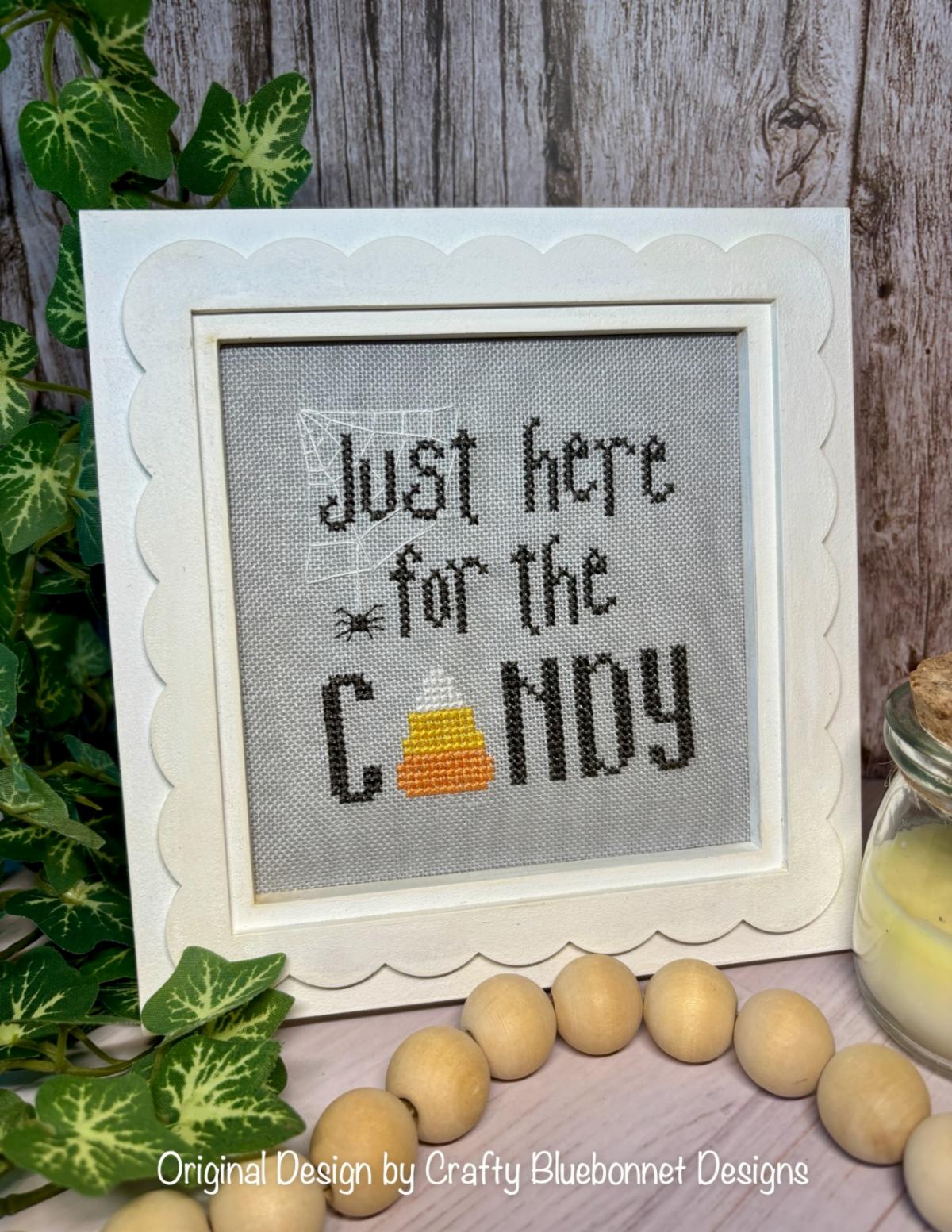 Here for the Candy - Halloween Cross Stitch Pattern, zoomed in. Select this picture to zoom back out.
