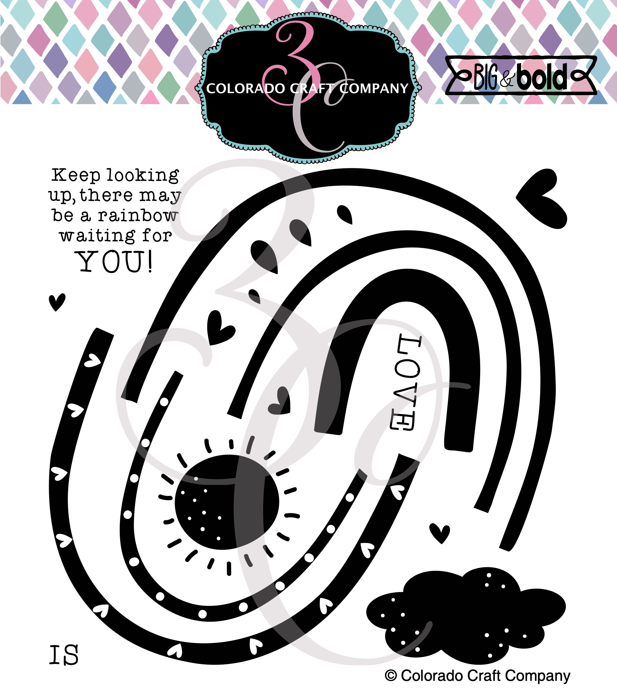 Build A Rainbow - Big and Bold Clear Stamp Set