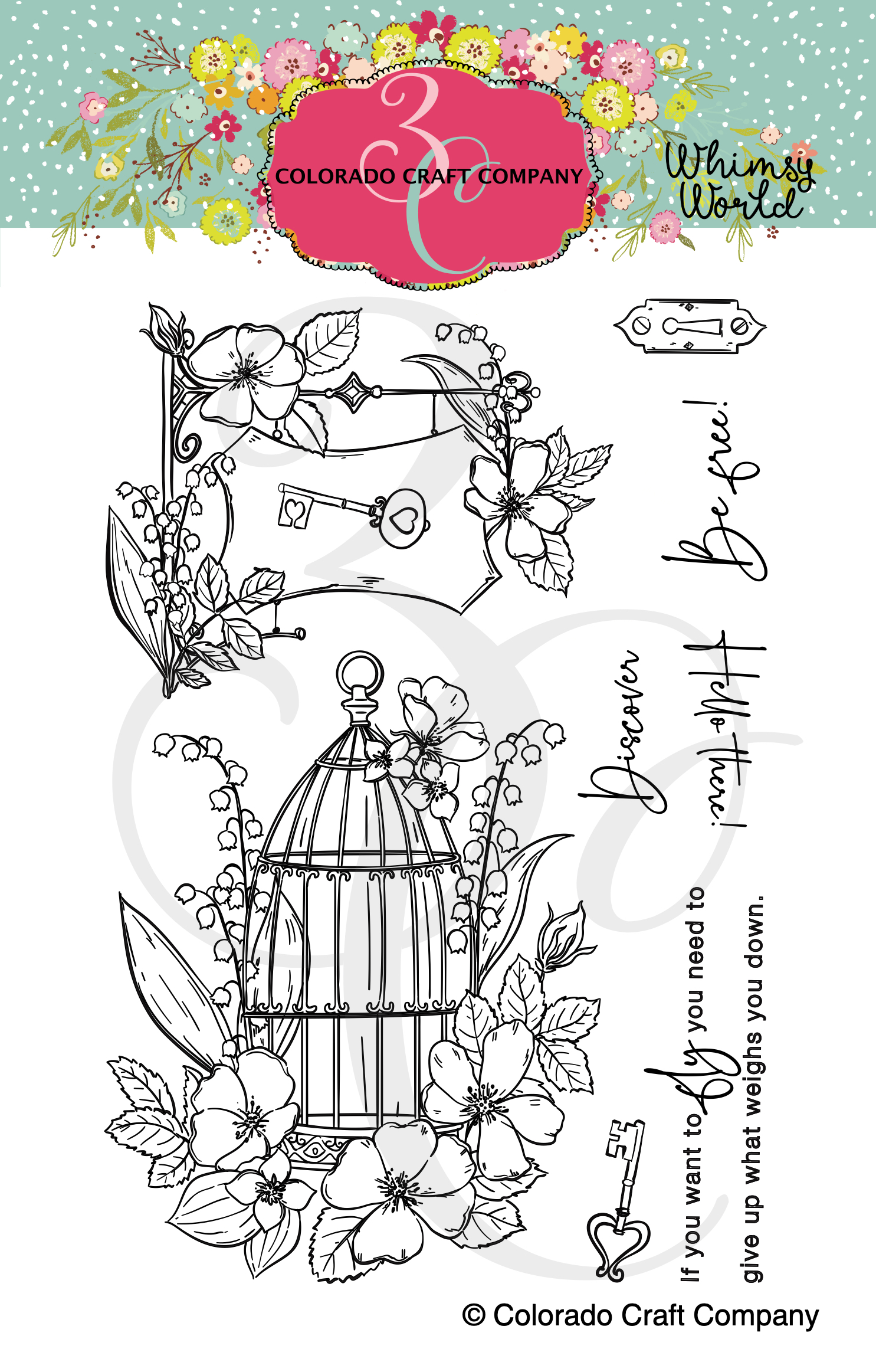Be Free - Whimsy World Craft Die Set