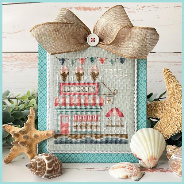 Beach Boardwalk - Ice Cream Shop - Cross Stitch Pattern