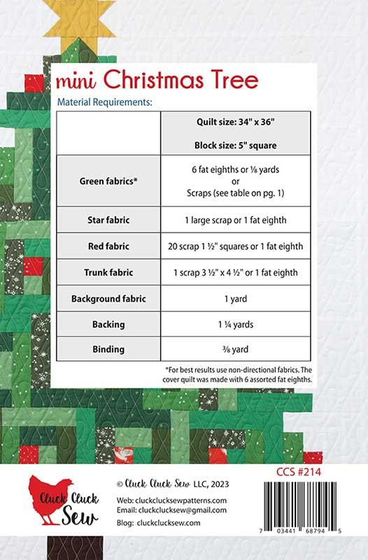 Mini Christmas Tree - Quilt Pattern