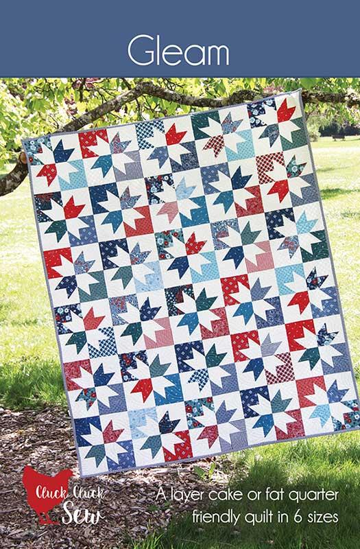 Gleam - Quilt Pattern, zoomed in. Select this picture to zoom back out.