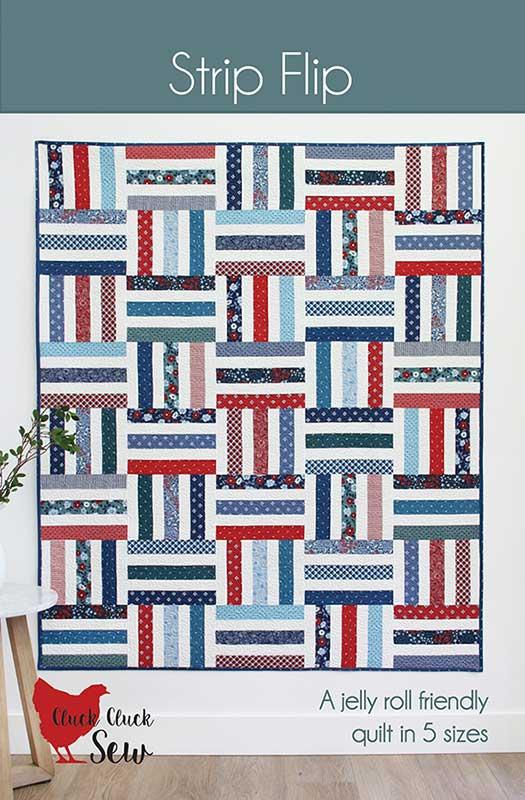Strip Flip - Quilt Pattern, zoomed in. Select this picture to zoom back out.