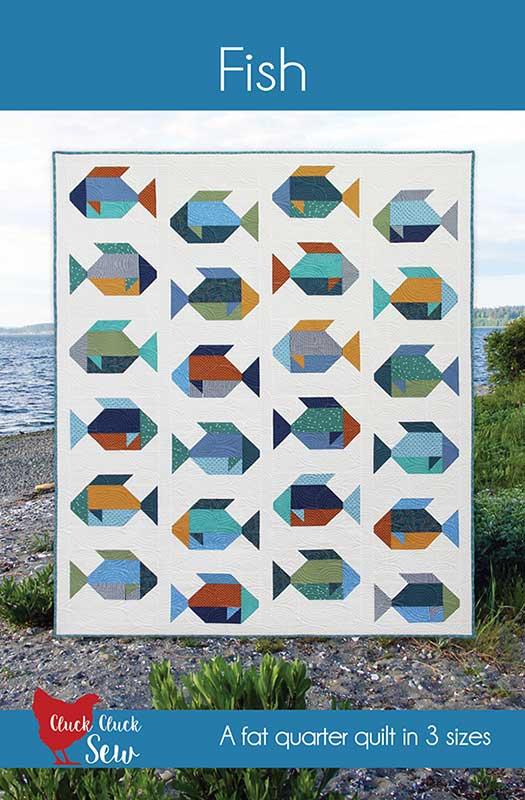 Fish - Quilt Pattern, zoomed in. Select this picture to zoom back out.