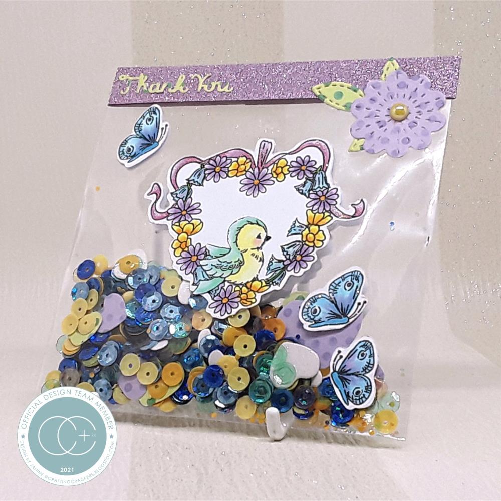 Donkey, Bluebells and Buttercups - Clear Stamp Set, different perspective #1, zoomed in. Select this picture to zoom back out.