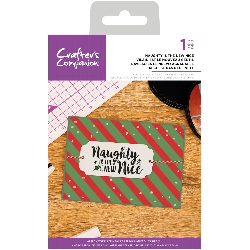 Naughty Is The New Nice - Clear Acrylic Quirky Stamp