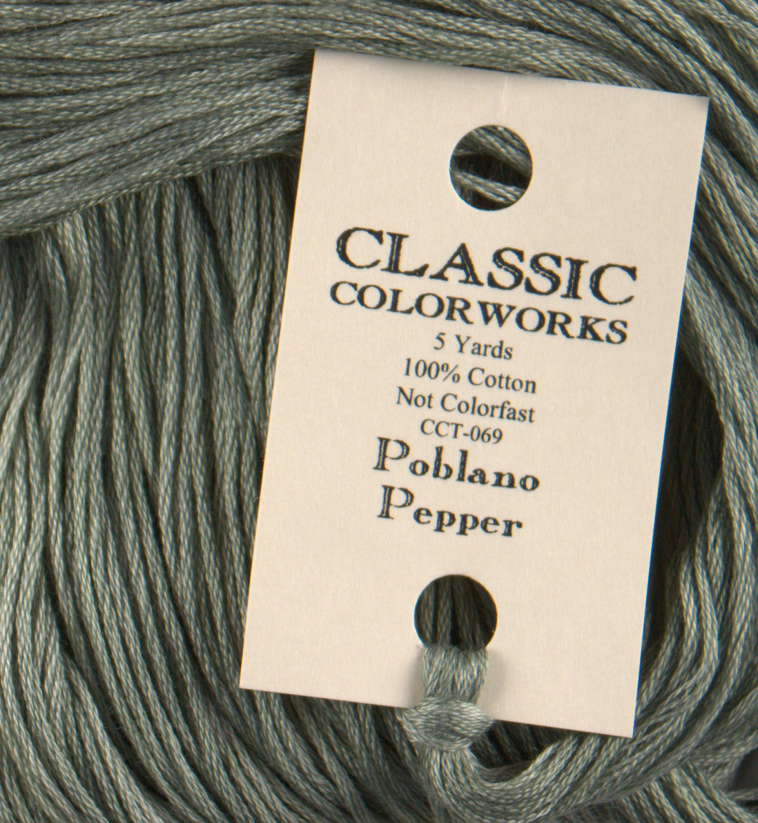 Poblano Pepper Green - Classic Colorworks Cotton Floss