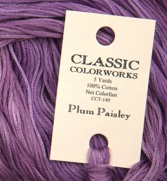 Plum Paisley Purple - Classic Colorworks Cotton Floss