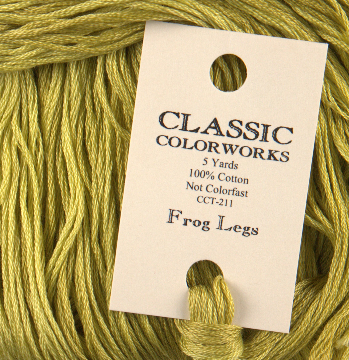 Frog Legs Yellow - Classic Colorworks Cotton Floss
