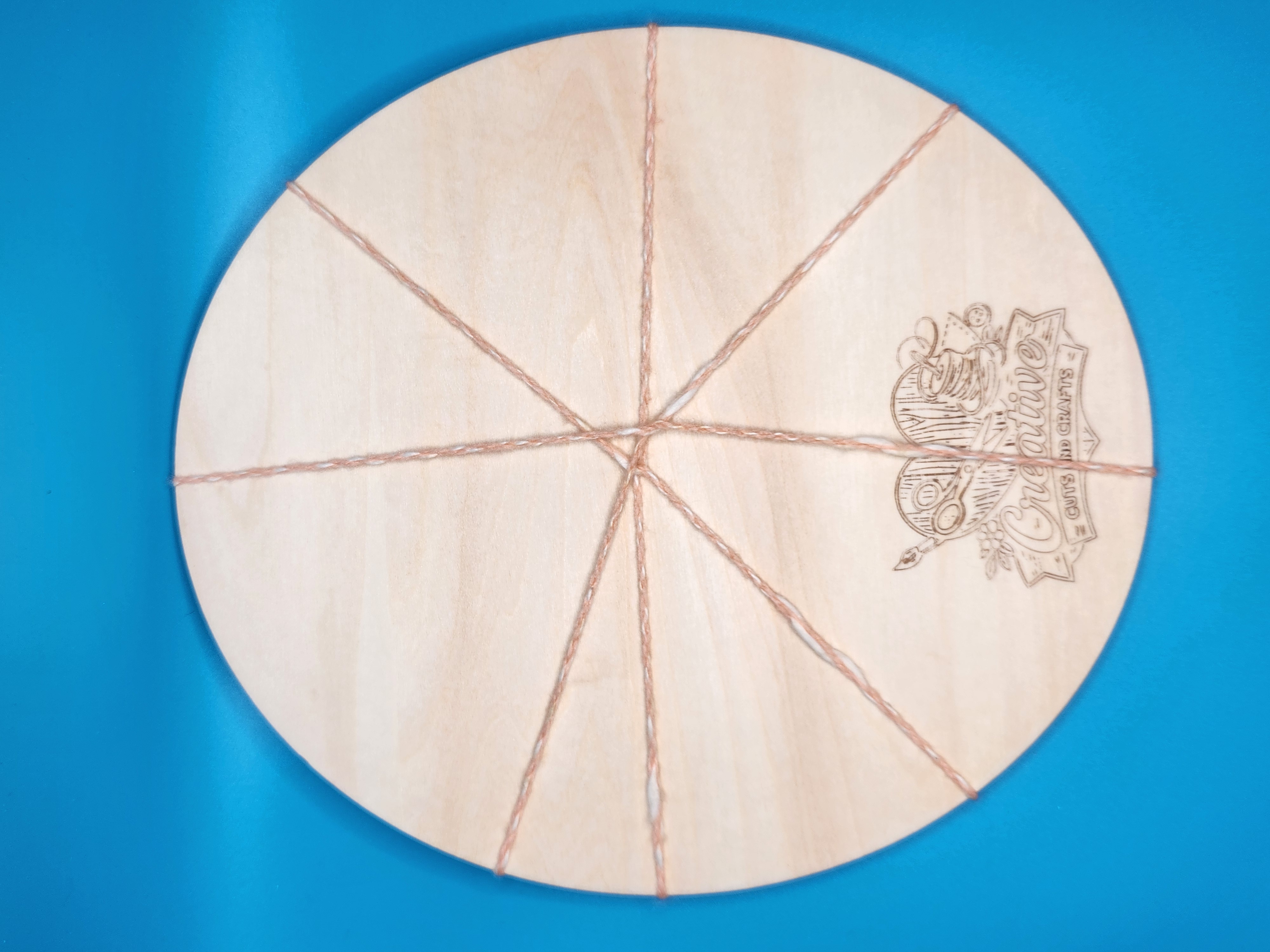 Oval - Unfinished Wood Display Frame, different perspective #1, zoomed in. Select this picture to zoom back out.
