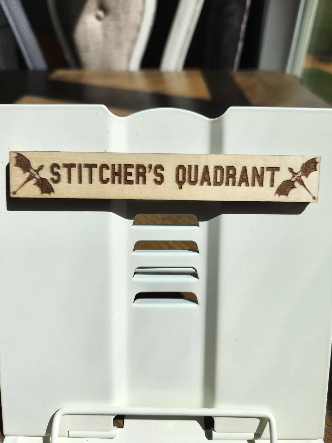 Stitcher's Quadrant - Line Keeper, zoomed in. Select this picture to zoom back out.