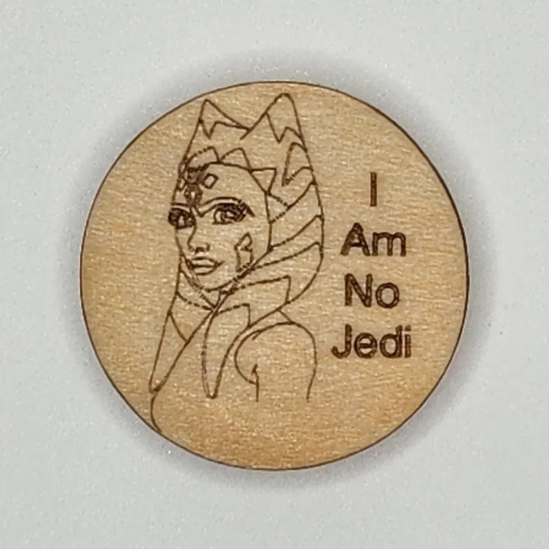 I am no Jedi - Star Wars Magnetic Needle Minder, zoomed in. Select this picture to zoom back out.