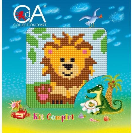 Lion - Stamped Needlepoint Kit