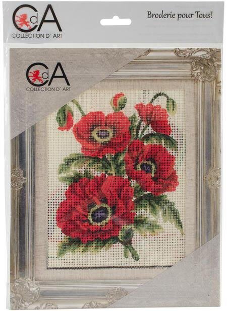 Poppies - Stamped Needlepoint Kit