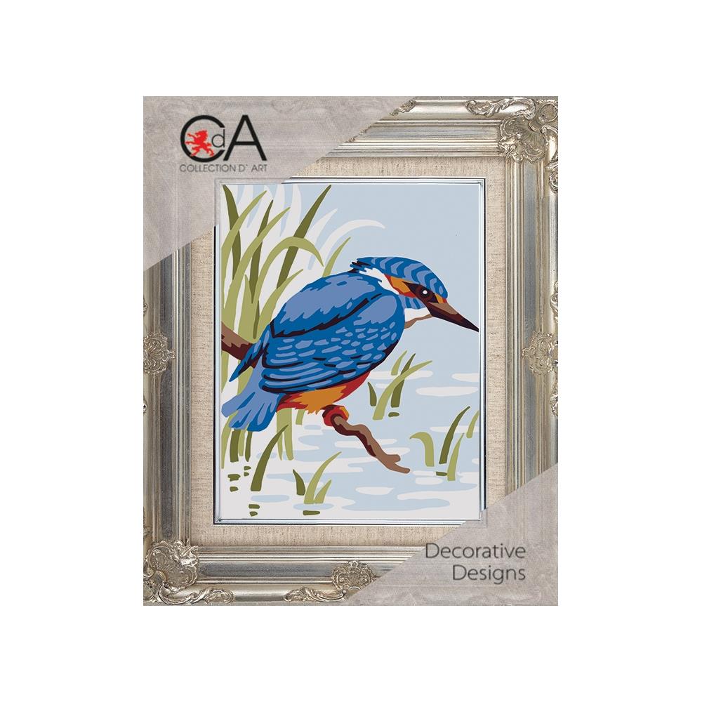 King Fisher - Printed Tapestry Canvas - Needlepoint Kit