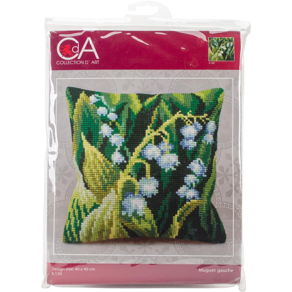 Muguet Gauche (Lily of the Valley 1) - Stamped Needlepoint