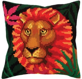 Night Jungle 2 - Stamped Needlepoint Cushion Kit