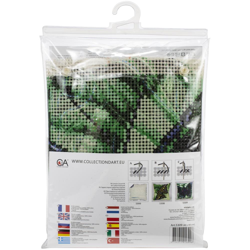 Graphic Butterfly 4 - Stamped Needlepoint Cushion Kit